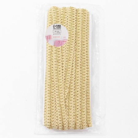 Decorative braid "Chanel", 12 mm, 10 ± 1 m, gold color-2