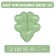 Foil ball 9 “Olive”, mini-heart, without a valve, a set of 5 pcs.
