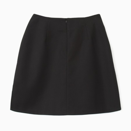 Women's skirt Minaku: Casual Collection Black Color, Rr. 48-7