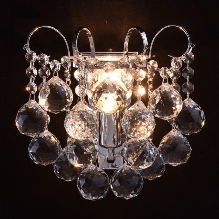Bra "Pearls" 1x60W E14 chrome 21x22x15cm-1