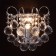 Bra "Pearls" 1x60W E14 chrome 21x22x15cm