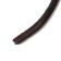 Sealing brush self -adhesive tundra, 9x5 mm, brown, 10 m.