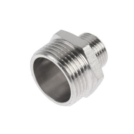 Nipple of transitional STI, 3/4 "x3/8", nickelized brass-1