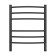 Terminus heated towel rail "Classic" P6, 450x600 mm, dimmer, black matte
