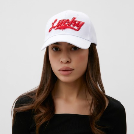 MIST "Lucky" baseball cap, white color, size 56-58-3
