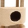 House for cats with a clawe, oval with a site, jute, 80 x33 x 91 cm Mix flowers