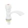 Tap for one water Zein Z2022, round handle, plastic, short pour, white