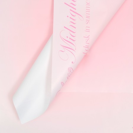Floristic film in sheets, "until midnight", pink, 50 x 58 cm