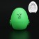 Masturbator EGG OKI-hips, embossed, in a case for storage, green
