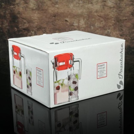 Set of drinking glass kosem, 7 items: jug 1.5 l, glasses 300 ml, 6 pcs-5