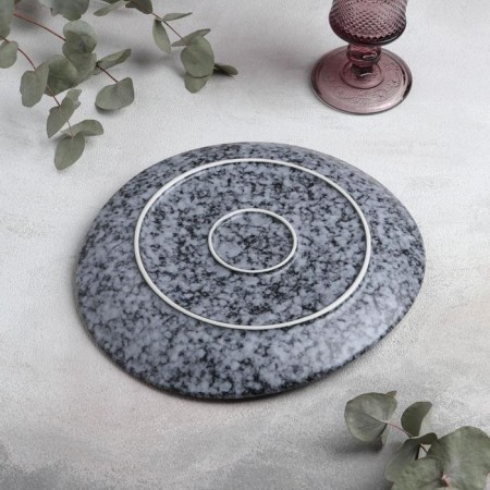 Porcelain dish for feeding Magistro Granit, 25.5 × 23 cm-2