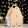 Box for beer "Happiness in the new year!" Father Frost