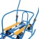 Sled "breeze 7 station wagon", with mittens, blue color