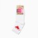 Women's socks "hearts", white color, rr 23-25