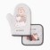 Kitchen kit "Cofee & Dogs" mittens-seizure 20x27cm, sequence 17x17cm 100% p/e