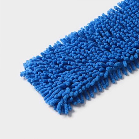 Nozzle for a flat mop of the share, 43 × 13 cm, microfiber booklies, blue color-2