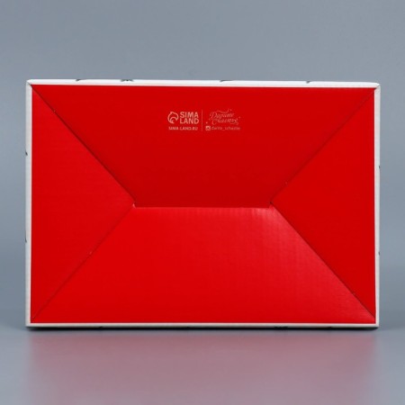 Folding box "houses", 22 x 15 x 10 cm, new year-4