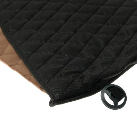Nabbage on the front seat, velor, size 55 x 130 cm, brown, wide seat-6