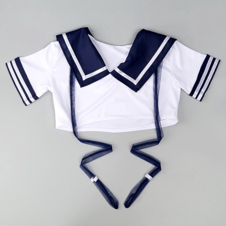 Cavalry Set "Kawai Sile": TOP, Velcro skirt, stockings, rr 38-46, blue color-2