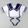 Cavalry Set "Kawai Sile": TOP, Velcro skirt, stockings, rr 38-46, blue color
