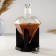 Shtof Rubin, on a stand, 850 ml, 13.5 x 13.5 x 24.5 cm