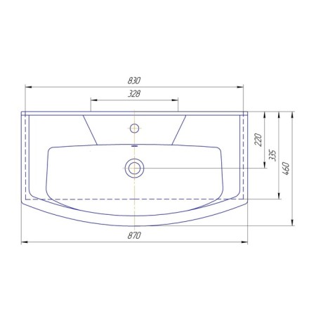 Kirovit sink Eleganes 85-1