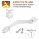 PC181BL handle, m/o 96 mm, white color