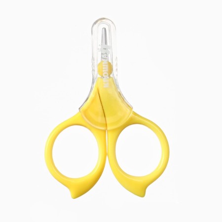 Scissors children's, manicure, with a cap, yellow color-3