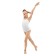 A swimsuit for gymnastics and dancing Grace Dance, p. 36, white color