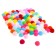A set of textile details for the decor "bombs" 100 pcs. set, size 1 pc. 1.2 cm, mix colors