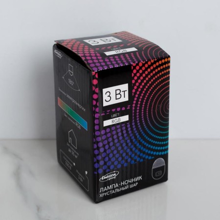 Light device "Nochnik" 5 cm, glow RGB, 220 V-3