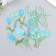 Set of stickers "Flowers. Royal Mint" 30 pcs 8.5x11 cm