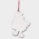 Decorative decoration (suspension) "Grandfather Frost on skates" 33.5x24.5 cm