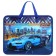 Folder with handles plastic A4 Calligrata "Blue machine", 32.2x25.6x7 cm,