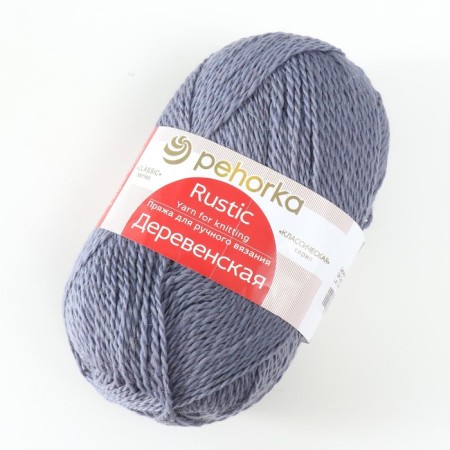 Yarn "village" 100% wool 250m/100g (39 gray-blue)-2