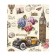 Set of napkins for setting the London table, rectangular, size 32x46 cm, 4 pcs