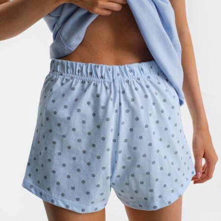Pajama female kaftan "peas", T-shirt, shorts, r.48-50-3