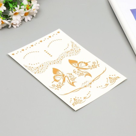 Tattoo on the body Gold "Freckle-Heal" 26x14.5 cm-1