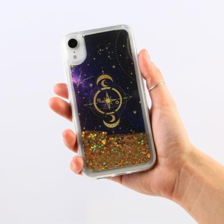 IPhone XR phone case with sparkles inside Stars, 7.6 × 15.1 cm-3