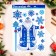 Stickers on the windows "New Year" Santa Claus, snowflakes, 41 x 29 cm