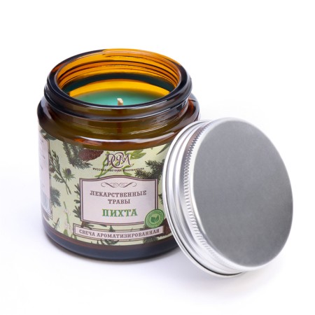 Candle in the jar flavored "fir", combustion time 15 hours-1
