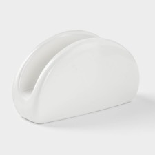 Ceramic “Classic” napkin, 12 × 4.5 × 7 cm, white color