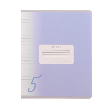 Notebook of 18 sheets in the Calligrata "Five" line, covered cardboard, v, varnish, OFSET BOLK, 95%whiteness, mix-1