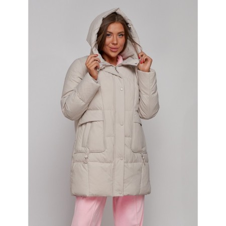 Winter jacket, size 48, beige color-8