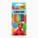 A set of candles in a cake 6 pieces, with a colored flame, Spider-Man