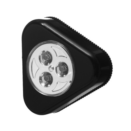 Night Pushlite "Triangle" 3XLED, 3AA Black 6.5x6.5x2.5 cm Risalux-12