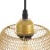 Lamp Bayerlux "Fish" E27 40W gold 20x20x16-116cm