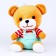 Soft toy "Bear", in overalls, 20 cm
