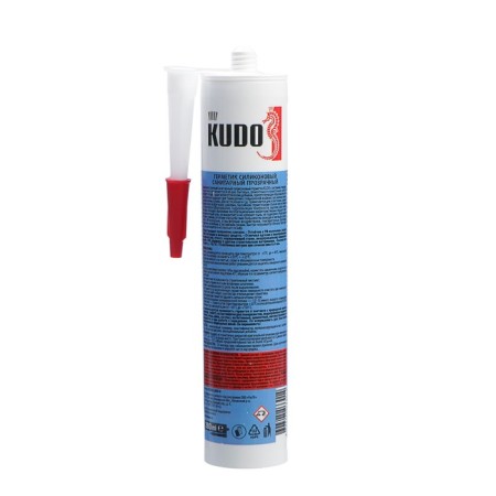 Kudo sealant, sanitary, silicone, transparent, 280 ml-1