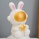 Lamp "Hare with a star on Saturn" 2W LED LR44 5x8x13cm